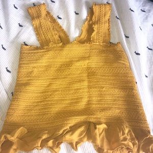 MUSTARD TUBE TOP